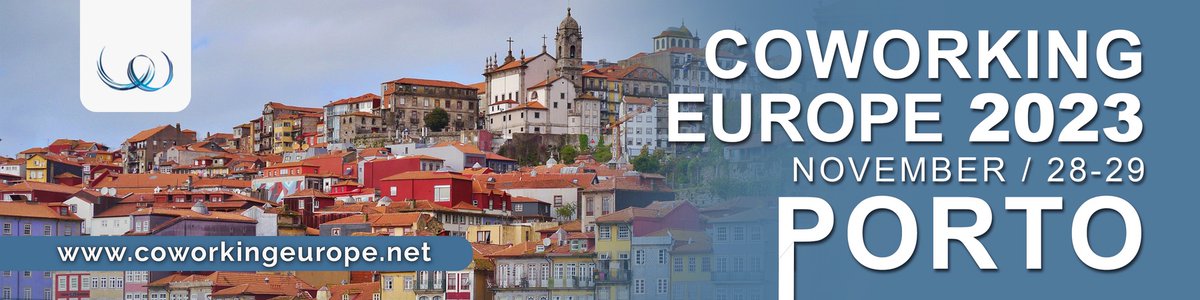 EuropeCoworking's tweet image. The Coworking Europe 2023 Conference to take place in Porto, on Nov 28-29 - Less than 1 month left to book at Early Bird price ! #wfh #flexworkspace #hybridworking coworkingeurope.net