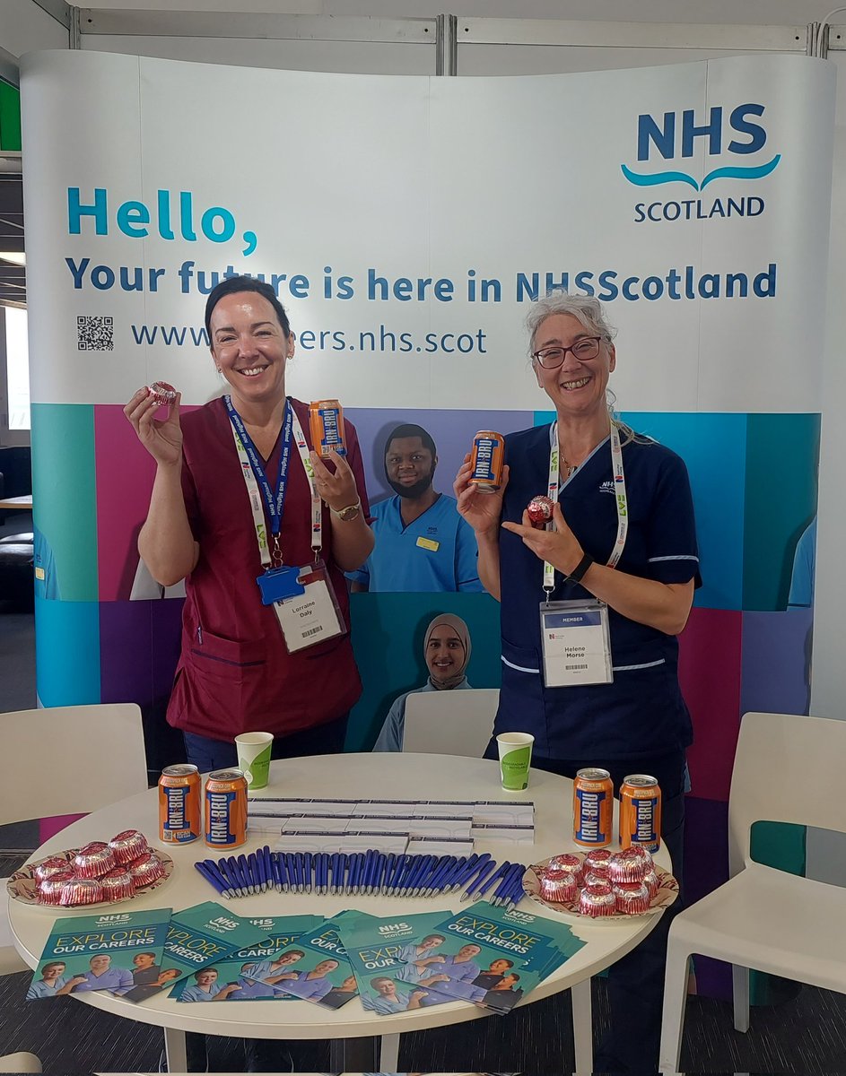 Irn Bru and Teacakes! How to encourage nurses to move north!
#nhscareers #nhsscotland #nhshighland #RCNCongress23 @Lorr_Dal