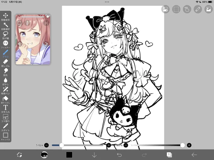 またこういうおデジ描いてる