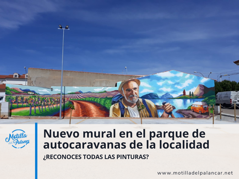 MotillaApp's tweet photo. 🎨 Motilla del Palancar suma un nuevo espectacular mural gracias a la pintura en el parque de autocaravanas. 

👀Hacemos un recorrido a todo el arte que puedes encontrar en la localidad ▶️ https://t.co/8PnIiQidyn https://t.co/qV8d5XqKhm