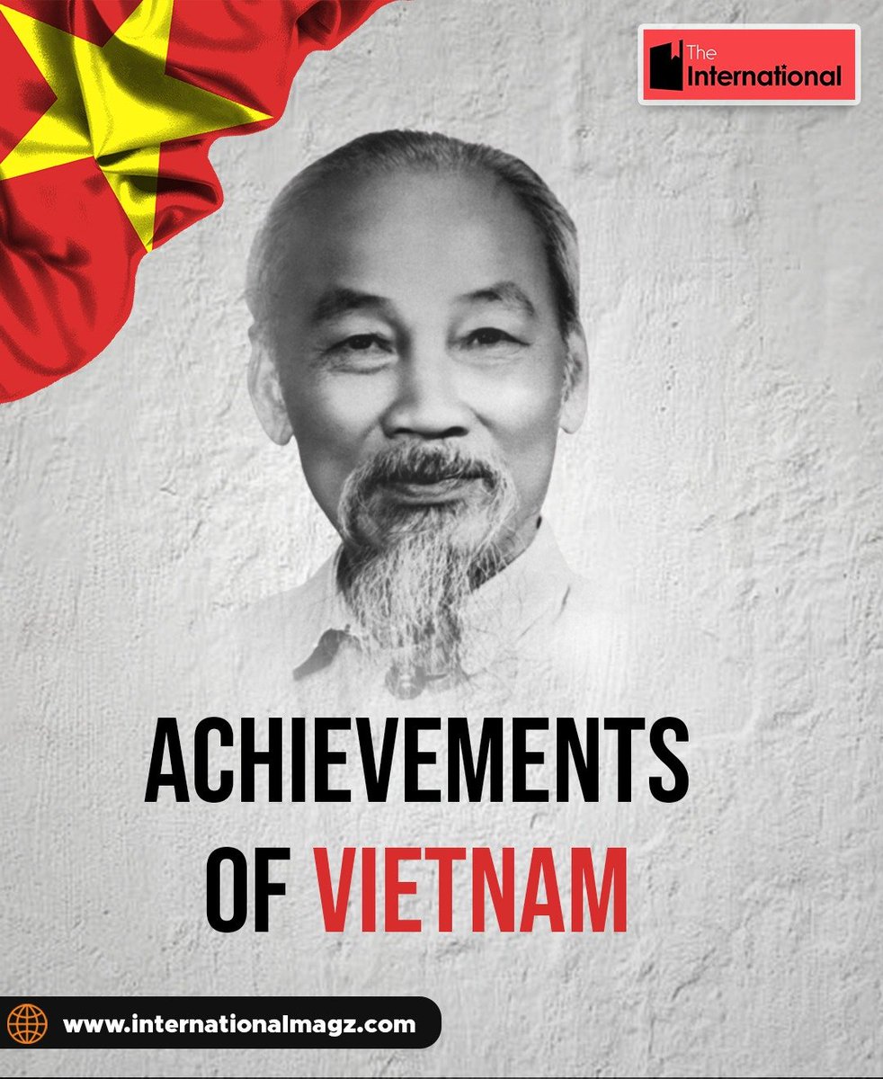 TheIntlMagz's tweet photo. 5 Achievements of Vietnam ✊🏻

Thread 👇🏻 https://t.co/Em0F4tl4ul