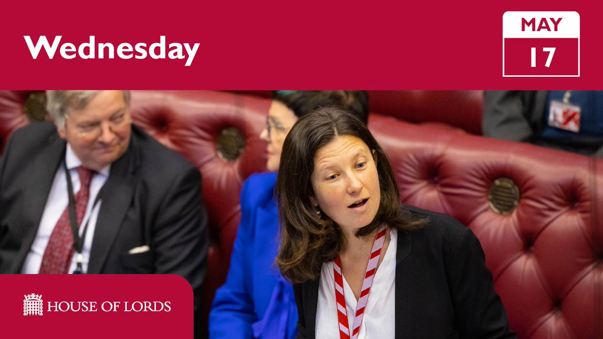 🕒 #HouseOfLords from 3pm includes:

🟥 repealing the #VagrancyAct
🟥 pharmacy services
🟥 abolishing residential leasehold
🟥 #REULBill

📄 See full schedule parliament.uk/business/news/…

📺 Watch online parliamentlive.tv/Event/Index/72…