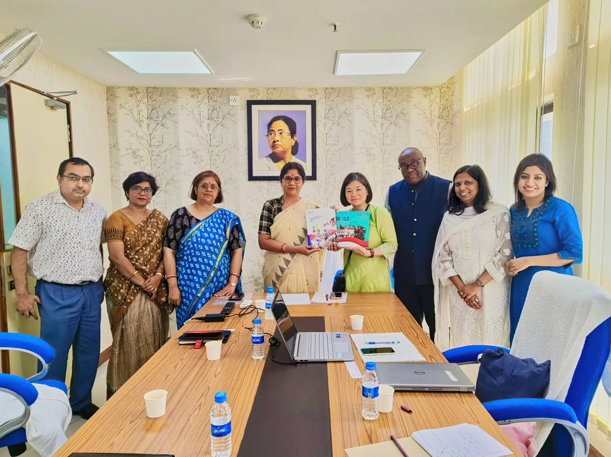 Hon’ble MIC of the Dept meeting representatives from ILO.