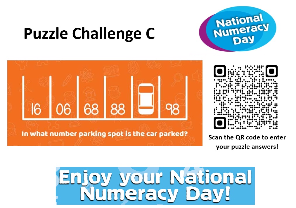 IrvineRoyalMaNC's tweet photo. Today is National Numeracy Day and to celebrate we have some challenges for you to get involved with in school and at home. Try out our puzzles and scan the QR code to enter your answers to win house points or for 3 correct answers a chocolate treat! #lovenumber @IrvineRoyalAcad https://t.co/JFg7leoe7I