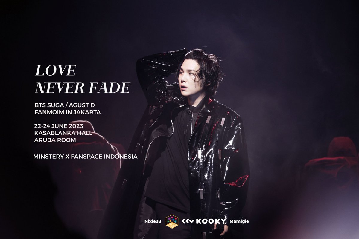 kooky__official's tweet photo. [FANMOIM] Suga / Agust D "Love Never Fade"

🎟️7 Tickets Giveaway
📅17 - 23 May

1️⃣ Upload a post in the Agust D community in the Kooky app w/#Fanmoim
2️⃣ Reply to this w/the screenshot and link of your post!

🎁We'll mention one winner per day
✔️Follow us
🎫https://t.co/fDKezLwR0R https://t.co/898dyPFkWE