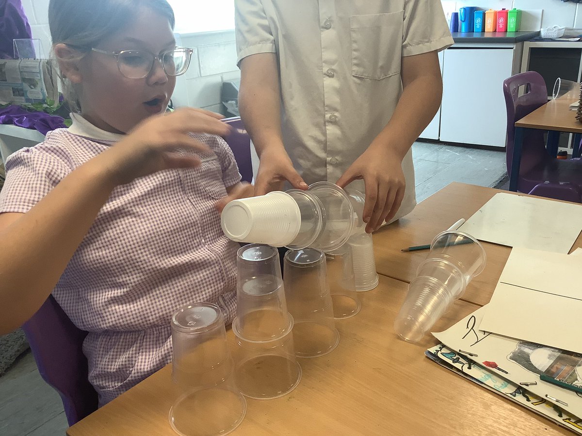 MissEParsons's tweet photo. We have been designing and building our water tunnel prototypes in our STEM groups today considering how shape and varying heights will affect the speed of water flow @ScienceatElaine @PrimaryElaine @IPAT_Edu @TanzaniteEPS https://t.co/XdG7tGftB5