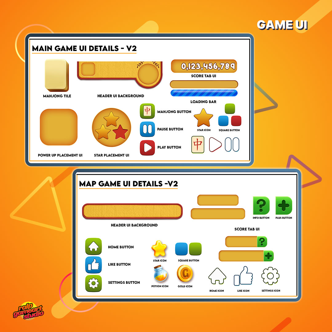 ralpgames's tweet photo. A captivating game UI is the key to a truly immersive gaming experience! With detailed graphics, smooth animations, and intuitive menus, you'll be immersed in the world of the game like never before. Here are some Game UIs we have created.

#Ralpgame #gameUI #gameUIdesign #artph https://t.co/kQsBNnQpgZ