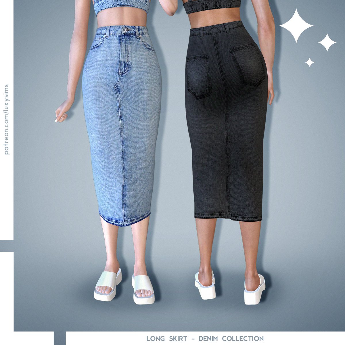 LuxySims's tweet photo. ¿Aún no descargaste la #DenimCollection? Tienes las 4 prendas y el set de maquillaje liberados con un montón de recolores en mi patreon 🥰: https://t.co/kZfaK7ww6t
#sims #sims4 #s4cc https://t.co/hW3tsrGQiS