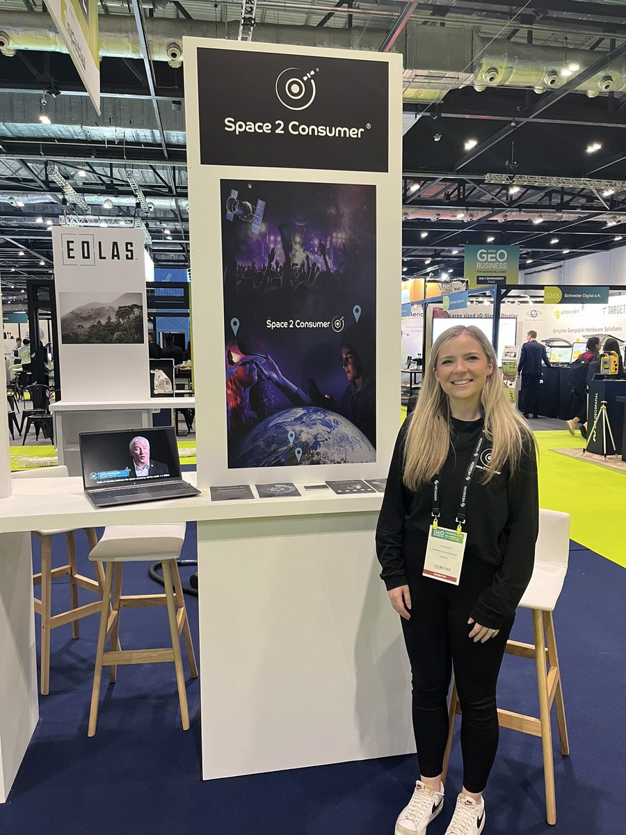 space2consumer's tweet photo. We’ve arrived at @GEOBusinessShow  🚀🛰️

Come see us at the Scottish Innovation Village on Stand G450e 🛰️

@location_data 

#geobusiness #gps #ugc #spacetech #space https://t.co/xQ8RqtQtk4