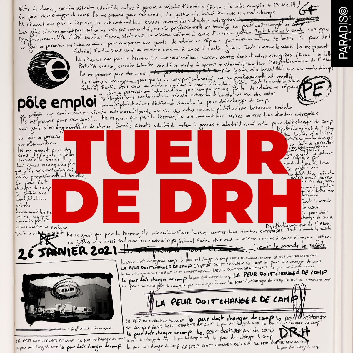 sinamir's tweet photo. [NOUVEAU PODCAST] 🎧

"Tueur de DRH", c'est la nouvelle série du podcast L'Affaire @paradisomedia @MarionDub 

Une vengeance murie pendant 15 ans contre ceux qui l'auraient licencié.

Est-il le premier tueur de crise ?

À écouter ici ⤵️
https://t.co/14OiYvHLR4

[+ THREAD⬇️] https://t.co/LU75RudsV2