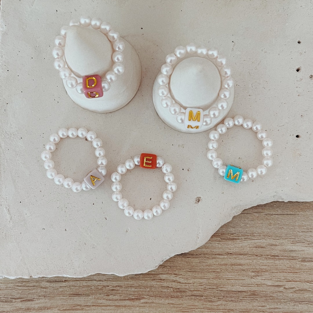 twininas's tweet photo. Cute Letter Beaded Ring 💗 #TWININAS | https://t.co/roV2p5RECT https://t.co/7GdM324kvR