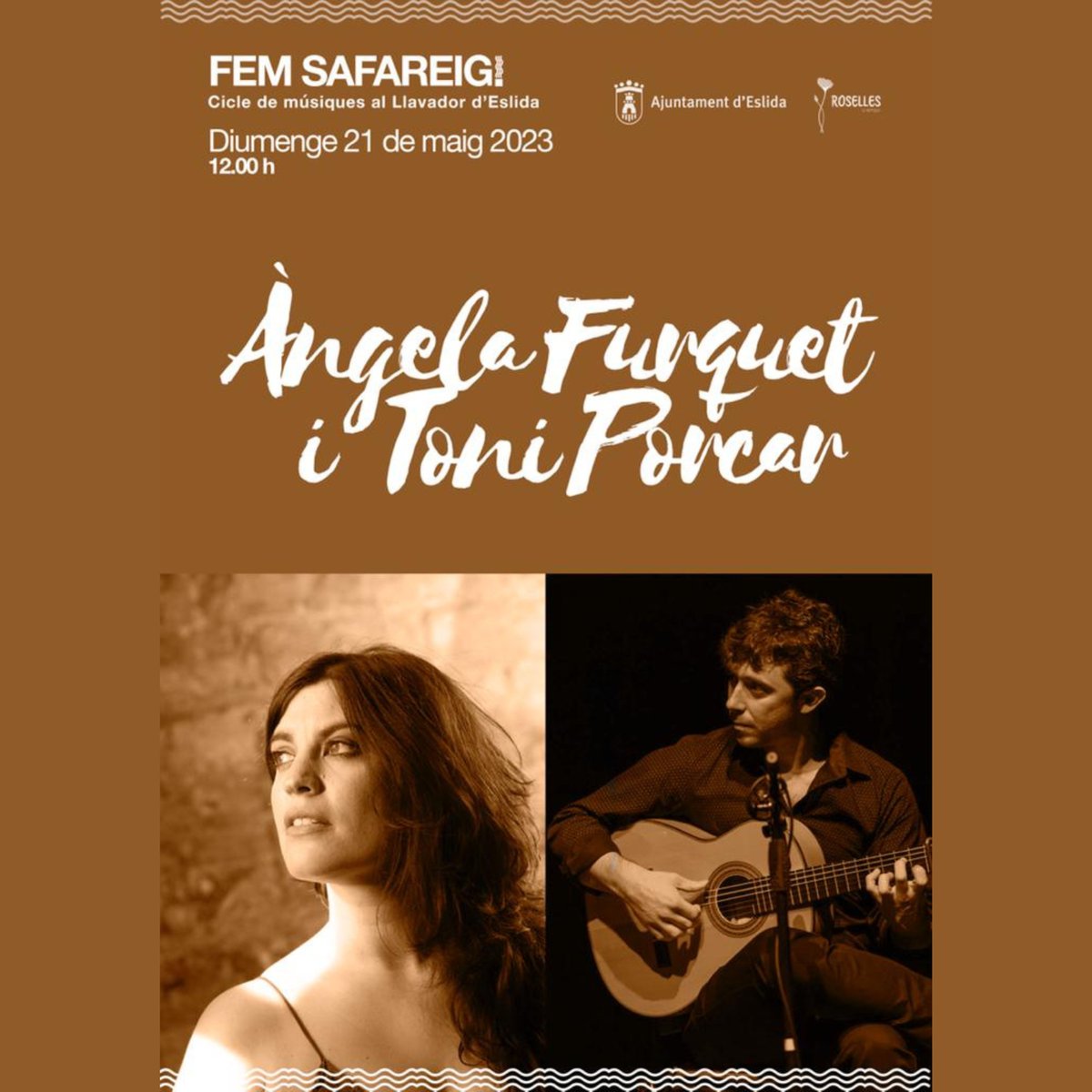 ajuntaeslida's tweet photo. Us proposem una activitat cultural per al diumenge!

El cicle de músiques al Llavador d’Eslida 🎼‘Fem Safareig’🎼 arriba a una nova edició amb Àngela Furquet i Toni Porcar.

📆 Diumenge 21 de maig
⏰ 12:00 hores https://t.co/UcCrakuc9E