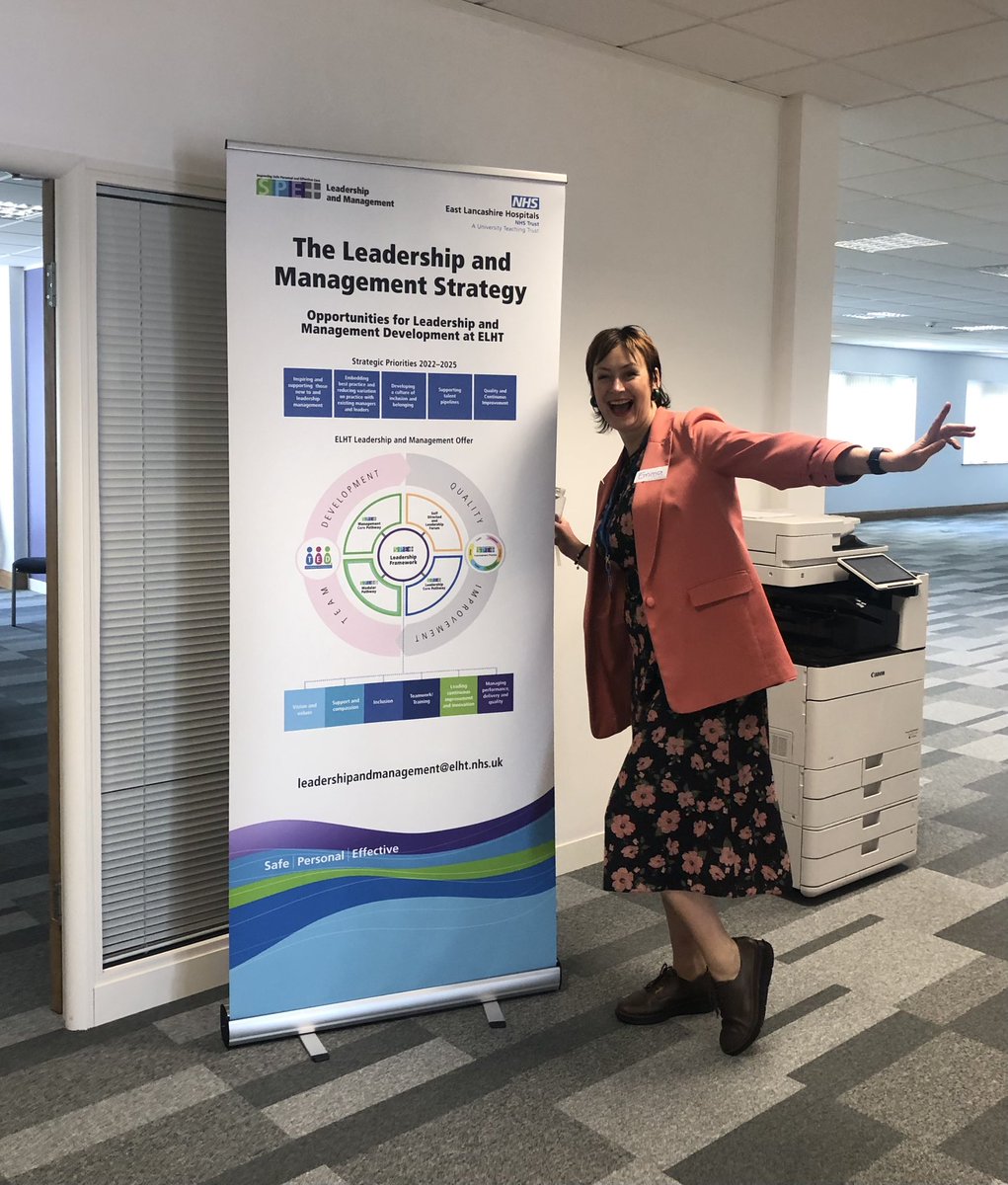 Can you tell that <a href="/DawkinsEj/">🌟Emma Dawkins</a> is excited about the launch of the SPE+ Leadership Core Pathway today at <a href="/ELHT_NHS/">East Lancashire Hospitals NHS Trust 💙</a> 🎉

#SPEleadership #ItStartsHere #OD #Leadership #LetsGo #ExcitingStart #SafePersonalEffective #ELHT