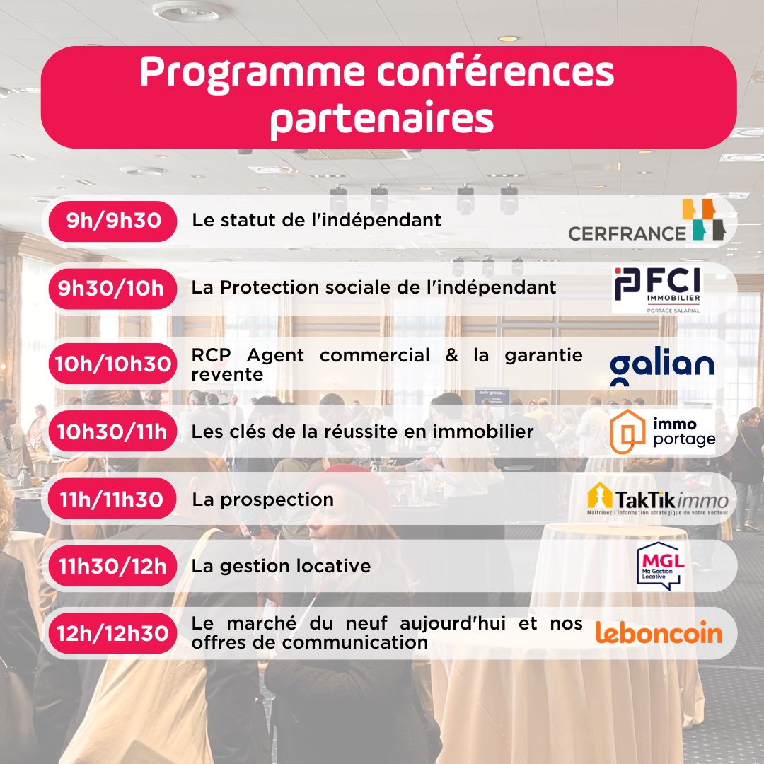 [Convention 2023] 🚀
La convention Proprietes-Privees.com, c'est aussi l'opportunité de pouvoir profiter de nombreuses formations spécifiques au métier de conseiller immobilier. Nos conseillers peuvent s'y former et découvrir les tendances du secteur immobilier. 

#formation