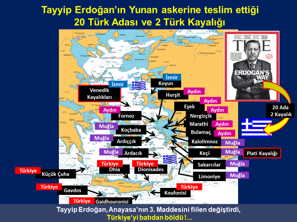 umityalim's tweet photo. Sinan Oğan ve Ümit Özdağ'a hatırlatalım; 20 Türk Adası ve 2 Türk Kayalığı'nı Yunan askerine teslim eden Tayyip Erdoğan, Anayasa'nın 3. Maddesini fiilen değiştirdi, Türkiye'yi batıdan böldü.
Oğan ve Özdağ'ın tek seçeneği var; Kılıçdaroğlu'nu desteklemek !... https://t.co/nEaSjBkGV4