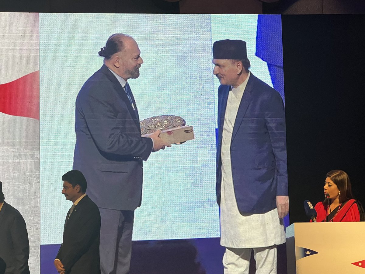 SEEP_Programme's tweet image. UKaid SEP received a special award from the Hon. Finance Minister at yesterday's “Make In Nepal Swadeshi Summit 2023." SEP will continue working to transfer best practices in the private sector pertaining to sectoral transformation/innovative skilling models under CNI's ownership
