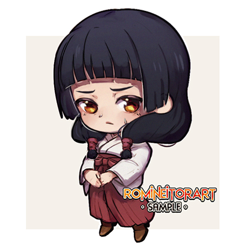 I always draw utahime angry X,D. But this time I wanted to vary. 

if everything goes well this would be a freebie (Sticker) for the magnets I'm working on