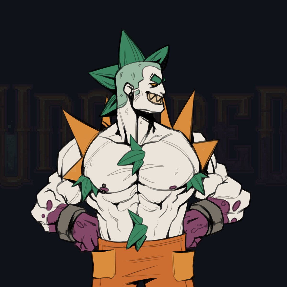 UncuredTheGame's tweet image. Unshaded version of Jailbird, most likely the one we will use ingame.  😄