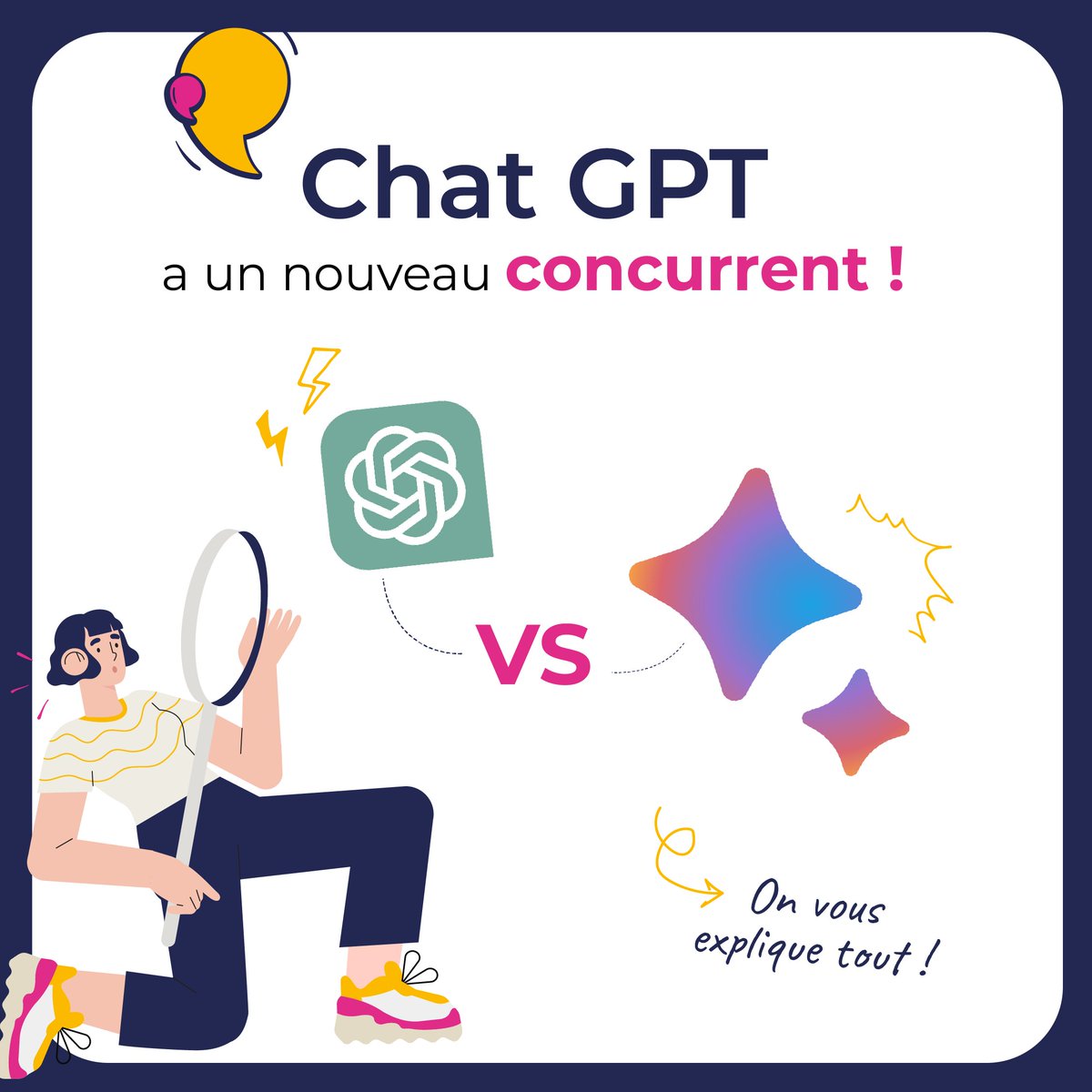 Chat GPT a un nouveau concurrent.

Après avoir débranché LaMDA pour sentience, Google a lancé la semaine dernière dans 180 pays sa nouvelle Intelligence Artificielle nommée Bard".

La France ne faisant pas partie des 180 pays, les Français devront patienter pour la découvrir.
#IA