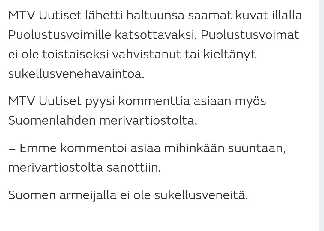 SamuHaa's tweet photo. #BREAKINGNEWS Suomen armeijalla ei ole sukellusveneitä! #sukellusvene #armeija #journalismi https://t.co/oFRvd828ll