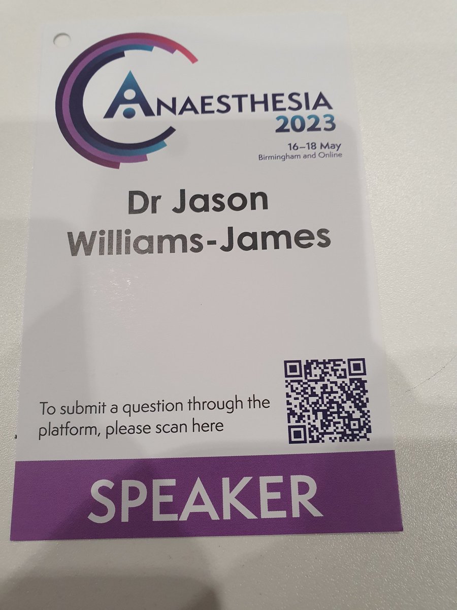 Looking forward to a great day at #Anaesthesia2023 representing #PatientsVoices@RCoA @RCoANews