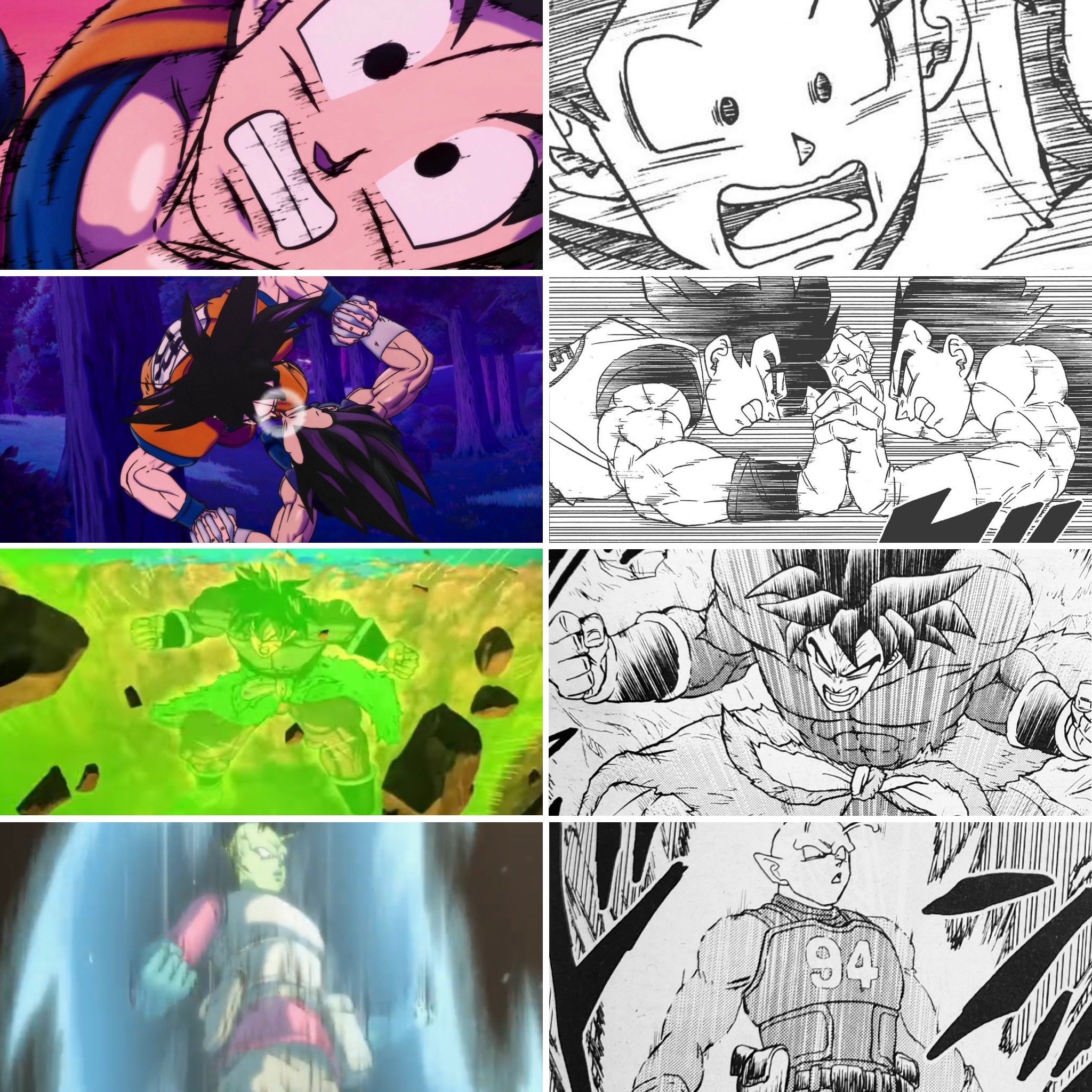 UnrealEntGaming on X: The Dragon Ball Super Manga Retelling Of The Dragon  Ball Super: Super Hero Movie (More Side By Side Comparisons) - Thoughts?   / X