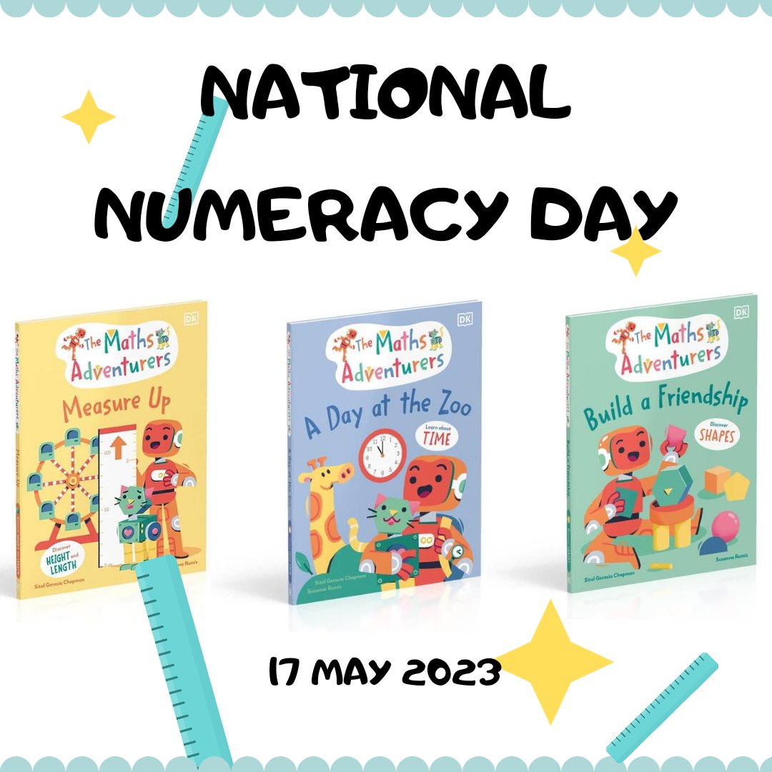 It's #NationalNumeracyDay

The Maths Adventurers series introduces key maths concepts with a fun and engaging story, encouraging children to look for the maths all around them. Includes an illustrated glossary and a quiz to reinforce learning.

sitalgorasiachapman.com/books/

#kidsbooks