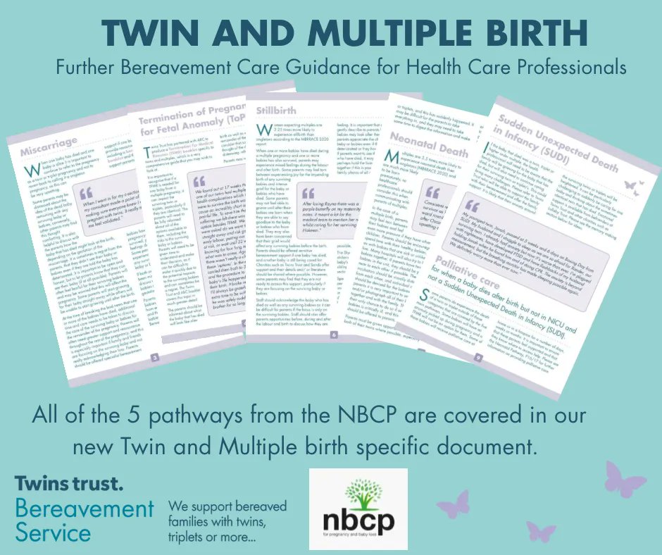 twinstrustbsg's tweet image. You can find our brand new Twin and Multiple Birth Further Guidance on our website. 

buff.ly/3SRxeSa

“We hope that it helps to ensure good bereavement care for everyone who experiences the death of one or more of their babies.”

#babyloss @SandsUk @TwinsTrust #NBCP