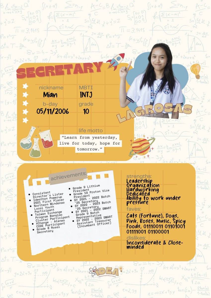 SLAYPartylist's tweet photo. IDEAs are often sparked by curiousity 💭

Curious about each member of the IDEA Partylist? 🤔❓Get to know them here and learn about each and every one of our IDEA-L candidates ✨

#VoteIDEA
#IDEAPartylist2023
#BrightIdeaBrightFuture https://t.co/YSj2NPUAWg