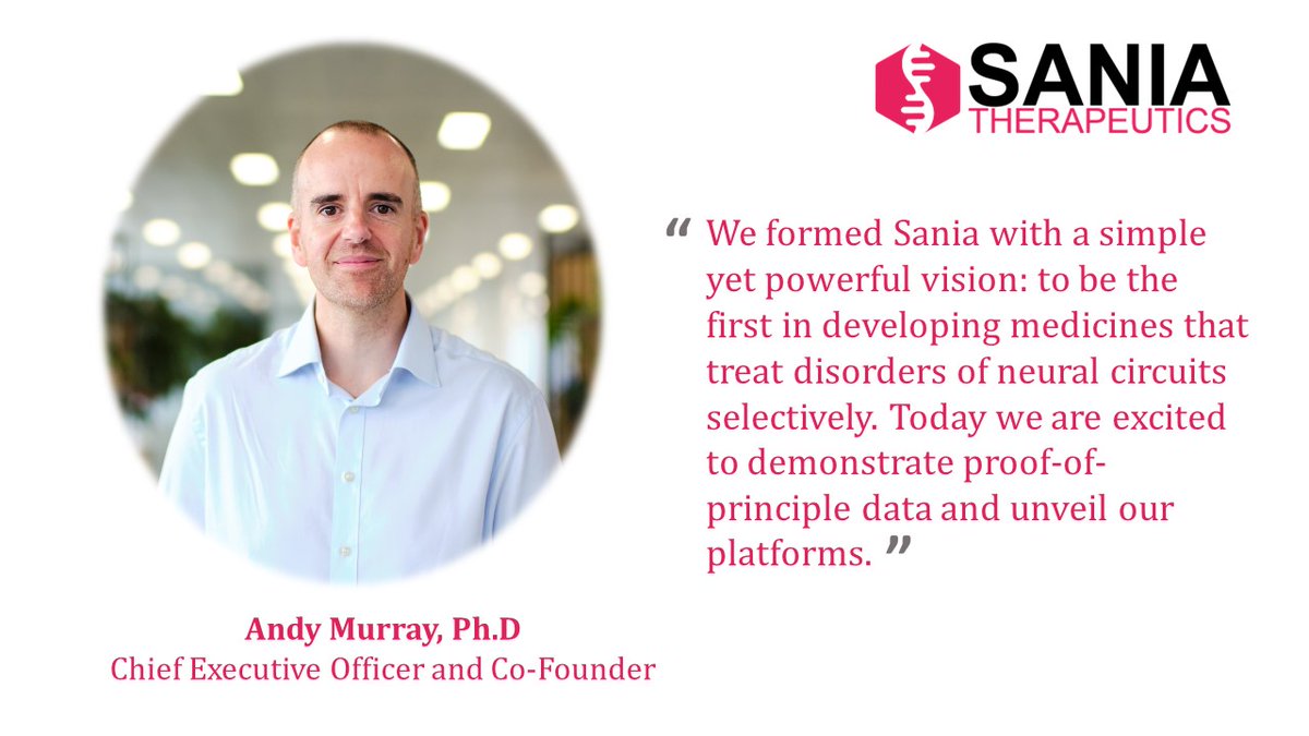 SaniaRx (@saniarx) on Twitter photo Today marks Sania Therapeutics’ official launch. We will be unveiling our suite of proprietary patented platforms at the <a href="/ASGCTherapy/">ASGCT</a> 26th Annual Meeting, which kicks off today. More here: saniarx.com/news
#ASGCT23 Today marks Sania Therapeutics’ official launch. We will be unveiling our suite of proprietary patented platforms at the <a href="/ASGCTherapy/">ASGCT</a> 26th Annual Meeting, which kicks off today. More here: saniarx.com/news
#ASGCT23