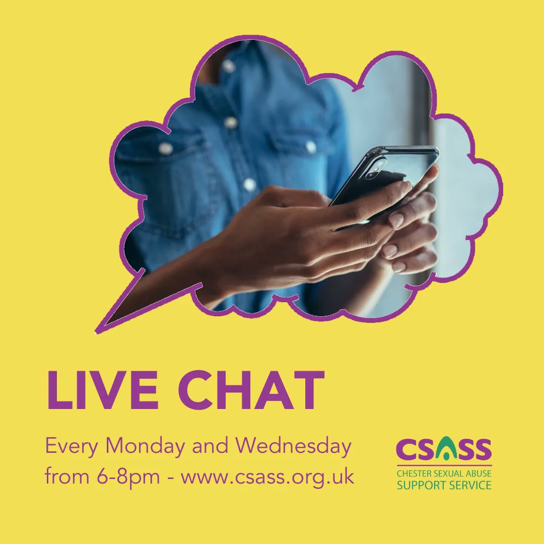 CSASService's tweet photo. We will listen, we will believe you, and we won't judge you 💜.
Call the line on 0808 284 0484 or chat live on our website https://t.co/JGSNbIQ58k
#silenceisntgolden #webelieveyou #heretotalk #YouAreNotAlone #anxietyhelp #anxietyrelief #csass #sexualabuse #rapecrisis https://t.co/FfsMTxO5N0