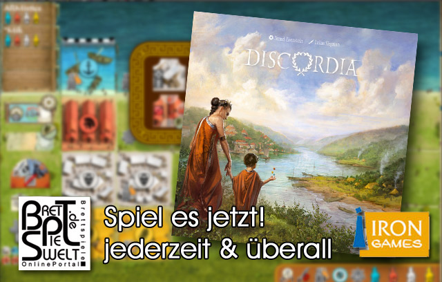 Ab morgen 18.05. ist es soweit. Spielt das wunderbare Spiel #Discordia von #irongames online auf der #brettspielwelt . Sei ein guter Statthalter entsende Deine Figuren und bekämpfe die Germanen. intro.brettspielwelt.de
