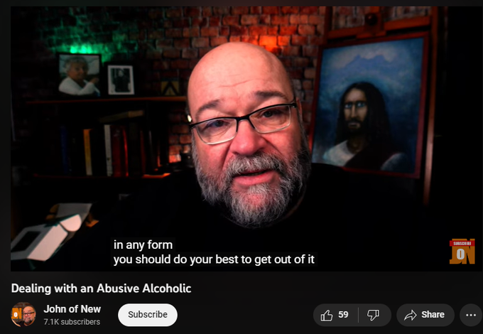 328 views  10 May 2023  #reincarnation #jesus #NDE
John answers the subscriber question "How do I deal with an Abusive Alcoholic?


If you just found me, I have two channels. The first is my @JohnofNew channel where I post daily. The second is my @levelupspirit444 channel where I post longer form content. Check them both out and subscribe.


HELP KEEP THE CHANNEL GOING BY DONATING HERE: https://www.paypal.com/donate/?hosted...

The John of new channel Shares the teachings of John Davis who remembers a past life where he walked with Jesus. This reincarnation story tells us of our own divinity and it's especially relevant to recovering Catholics.We fine there is a great number of women between 55 and 65 who seem to resonate with the content. Though the content is for all people it does seem to reach those men and women from anywhere from 30 to 80. If you want to live a more joyful fulfilling life, with an understanding of spirituality like you've never had before, this is the channel for