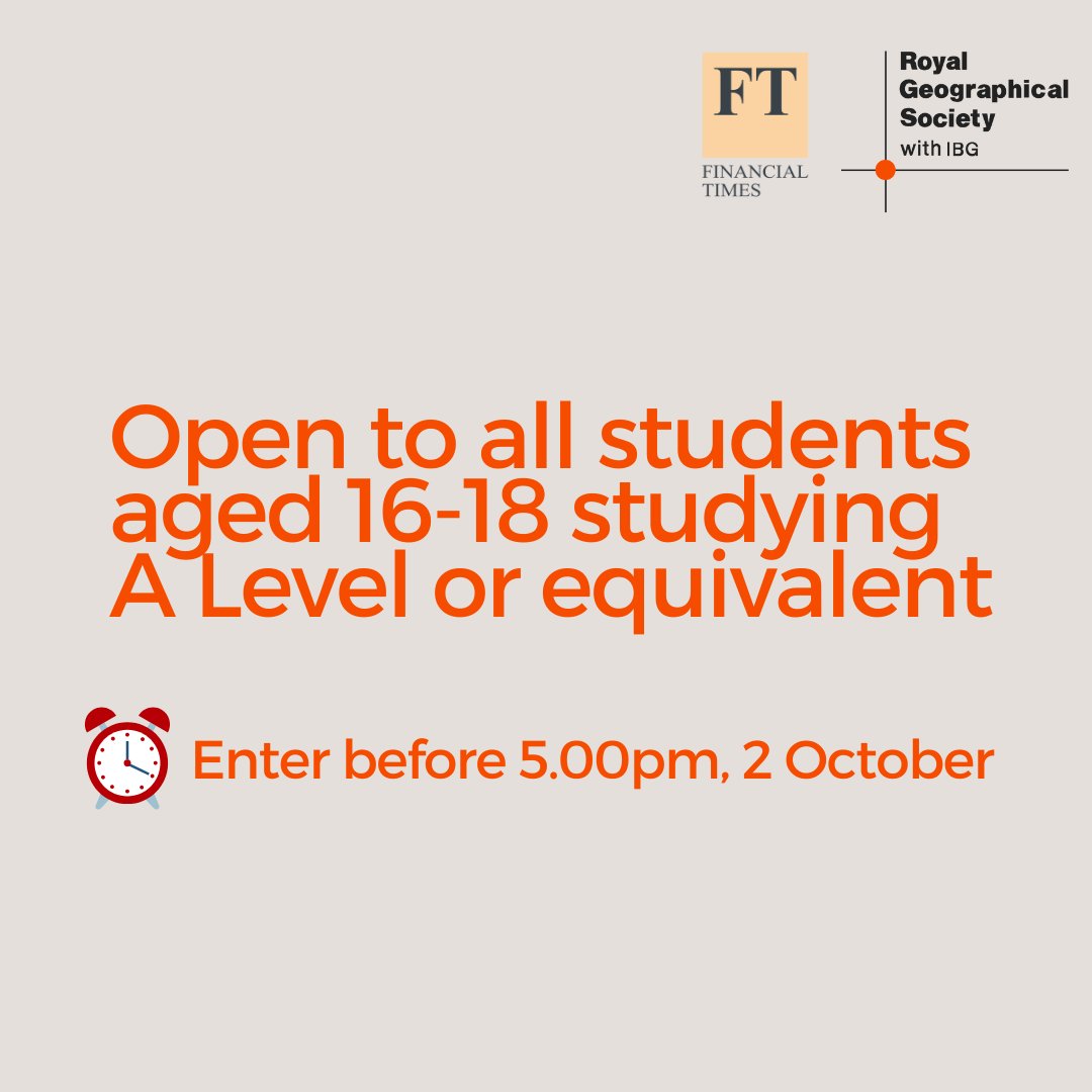 What risks are associated with climate change and what should we be doing about it? 🌦️⁠
⁠
Our 2023 School Essay Competition, organised in partnership with <a href="/ft4s/">FT for Schools</a>, invites students to answer this question.
⁠
For more information on how to enter: orlo.uk/jlqk2