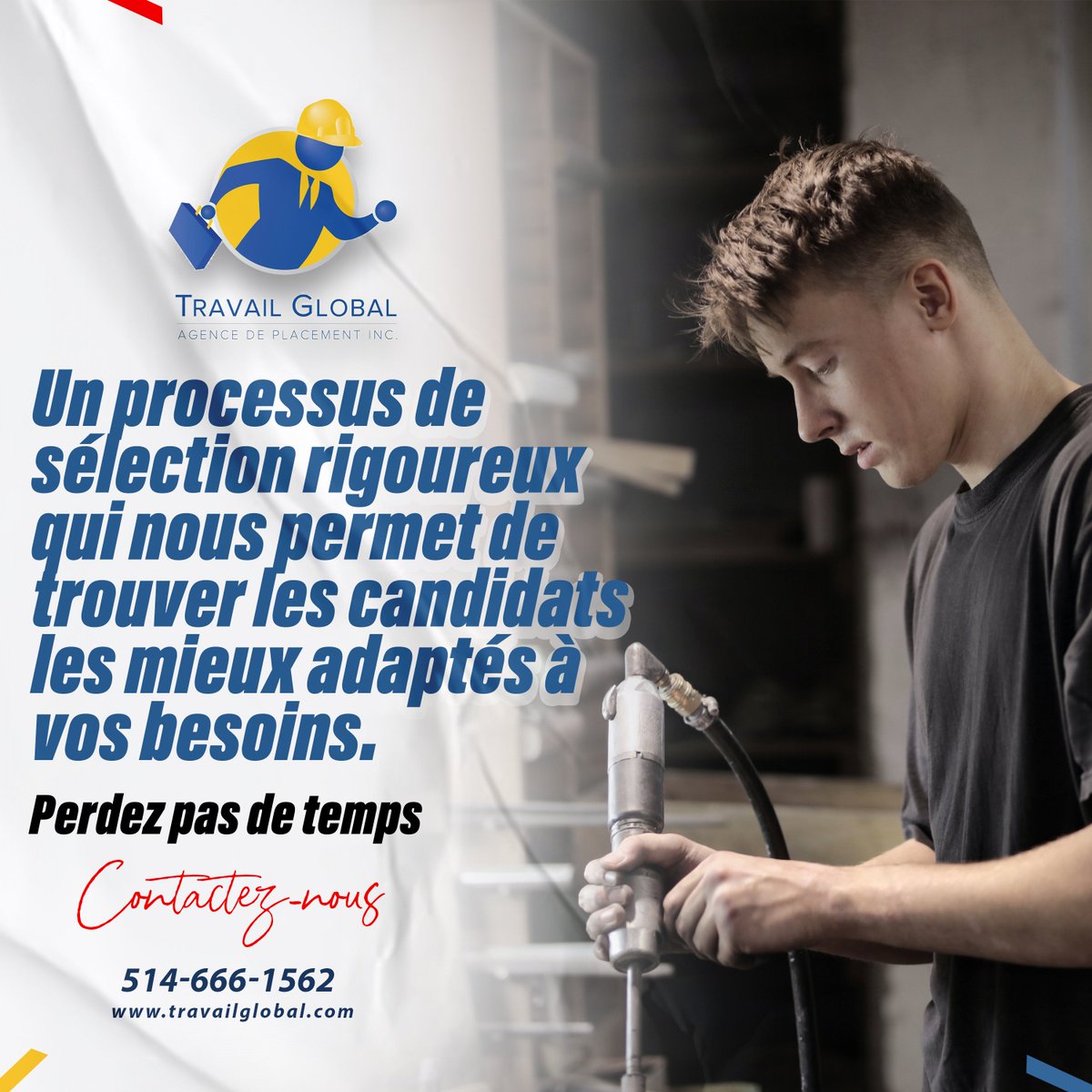 TravailGlobal's tweet photo. Un processus de sélection rigoureux qui nous permet de trouver les candidats les mieux adaptés à vos besoins.

https://t.co/zO4VEDQ10Q

#jobopportunity #job #travailglobal #canada #montreal #workinprogress #jobalert #recrutement #jobsearch #working #metromontreal #metro https://t.co/4poPD8B7g3