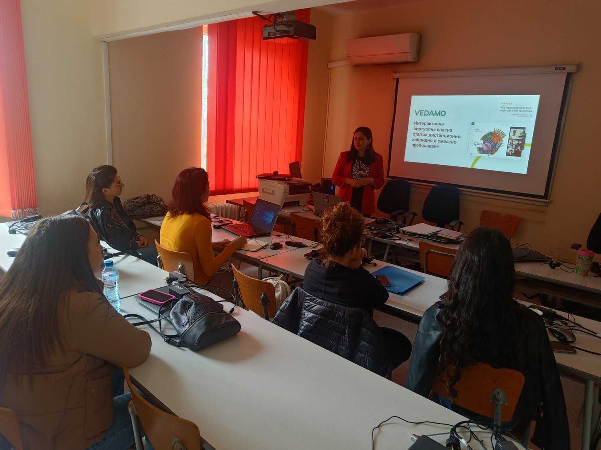 Svetlana Savova, Partnership Director at VEDAMO E-learning, was a guest lecturer at Sofia University, Bulgaria. She discussed with students in the BA program "Non-formal Education" the challenges of starting a successful education business and the power of technology.
#education