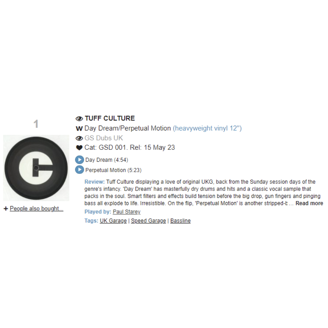 Garage Shared (@garageshared) on Twitter photo The first ever <a href="/TuffCulture/">Tนff¢นltนrē</a> x Garage Shared vinyl is available now from Juno and is already at the top of the charts! 💿
Buy: juno.co.uk/products/tuff-… The first ever <a href="/TuffCulture/">Tนff¢นltนrē</a> x Garage Shared vinyl is available now from Juno and is already at the top of the charts! 💿
Buy: juno.co.uk/products/tuff-…