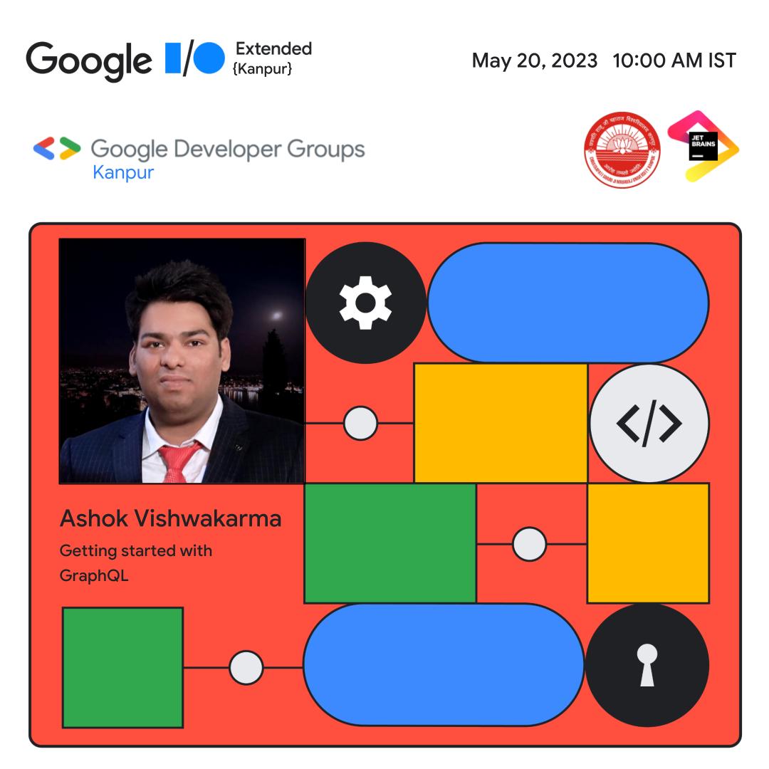 gdg_kanpur's tweet image. SPEAKER ANNOUNCEMENT
Ashok Vishwakarma (@_avishwakarma) will be speaking on Getting started with GraphQL.
See you all on May 20, 2023 at CSJM University, Kanpur
#GoogleDevs #GoogleIO #GDGKanpur #GoogleIO2023 #GoogleIOExtended #GoogleIOExtendedKanpur