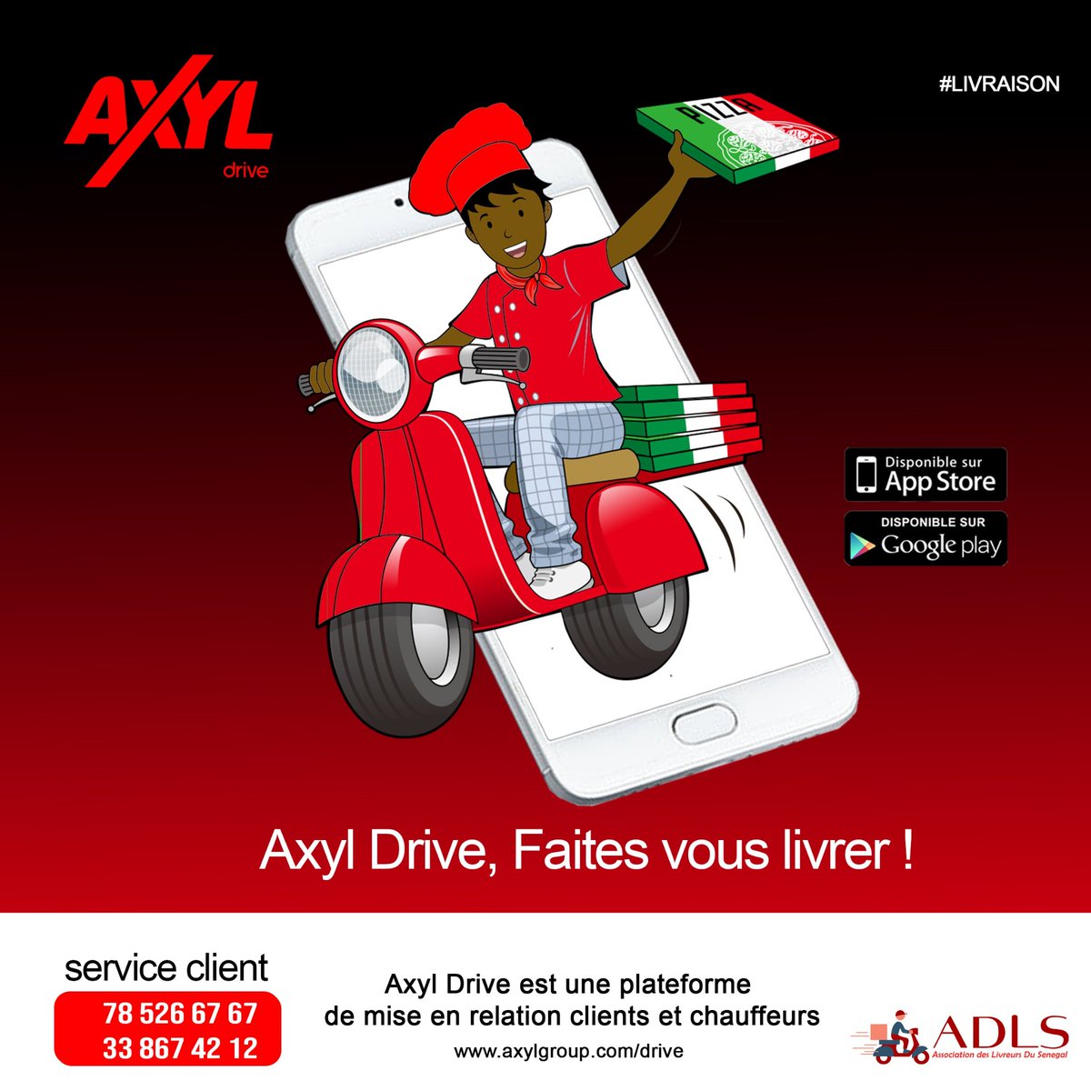 AXYL Drive, Osez la technologie pour votre sécurité
N'attendez plus! vous pouvez dès à présent télécharger l'application sur Play store play.google.com/store/apps/det… et sur App store apps.apple.com/us/app/axyl/id…
#sunugal #transport #senegal2022 #voyage #dakar #senegalemergent