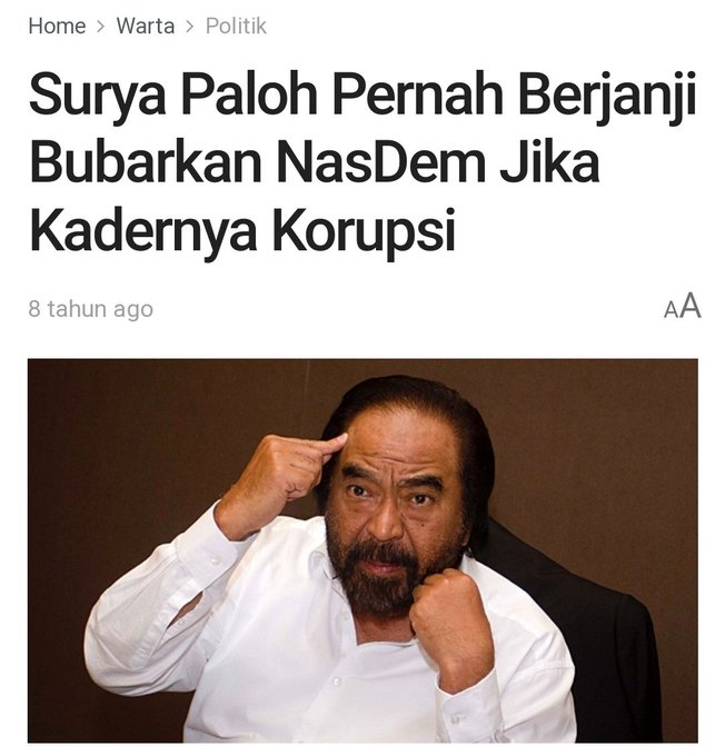 abu_waras's tweet photo. Surya Paloh VS Jokowi : Mana Yang Janjinya Banyak Yang Tidak Ditepati ?

Surya Paloh = Like 
Jokowi = Re-Twit. https://t.co/HF1zazBTDH