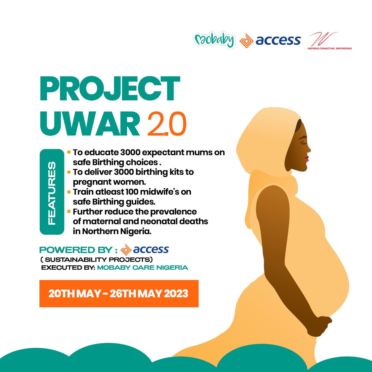Mobabycare's tweet photo. Join us as we embark on this journey to bring hope and support to 3000 pregnant women in Gombe, Kaduna, and Borno State. Together, we can create a brighter future for mothers and newborns in Northern Nigeria. https://t.co/9UiFYrAodn