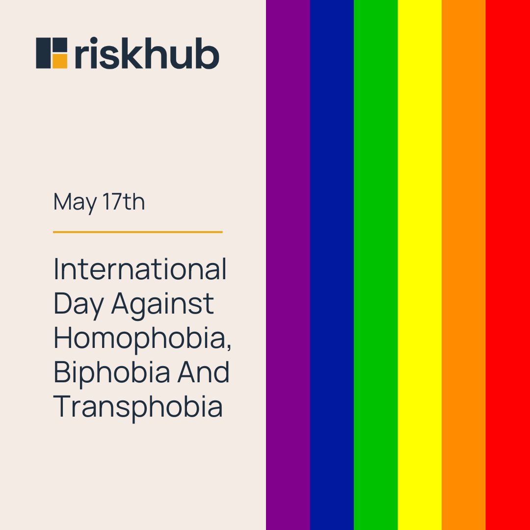 Today is a day to acknowledge and support the LGBTQ+ community. At #Riskhub, we are committed to providing an inclusive and diverse environment for everyone. We aim to create an environment that celebrates and accepts diversity. ⁠🌈
⁠
⁠
#IDAHOBIT #DiversityAndInclusion