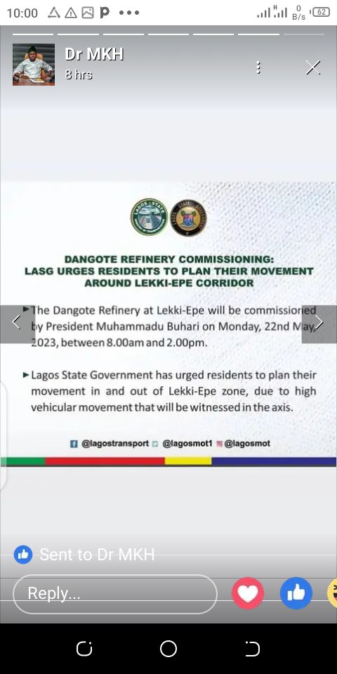 MoasHomes's tweet photo. Take note of this information ahead of the official launch at dangote refinery so you don't get caught up with traffic on that route.#moashomes #realtorolaalabanla #officiallaunch #dangoterefinery #HildaBacci #ibejulekki #Tinubu #InaugurationDay #nigeriansindiaspora #vernonestate https://t.co/XMyiMq8W0u
