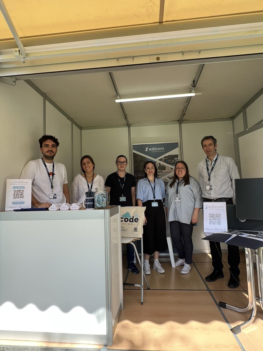 edicomgroup_HR's tweet photo. ¡Nos espera un gran día!
#FOROeUPV allá vamos. 🙌🏼
Nos vemos en el stand 6. 😉
#UPV #TopTechTalent @upvsie https://t.co/UnlO9p2Edg