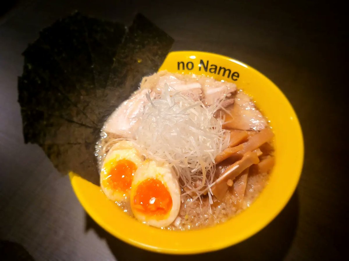 no_Name_ys_'s tweet photo. こんばんは！⁡⁡
⁡no Nameです🤤🤤⁡

⁡ネギ、海苔、メンマ⁡、味玉、チャーシューの5種類のトッピングが乗ったラーメンを作りました！🍜⁡⁡

商品にするならどんな名前にしようかな☺️🔆

⁡商品名募集します😎

--------ｷﾘﾄﾘ線--------
仙台市太白区八木山本町1-1ｰ13
ベニーランド様向かい https://t.co/eIAF3kCY0g