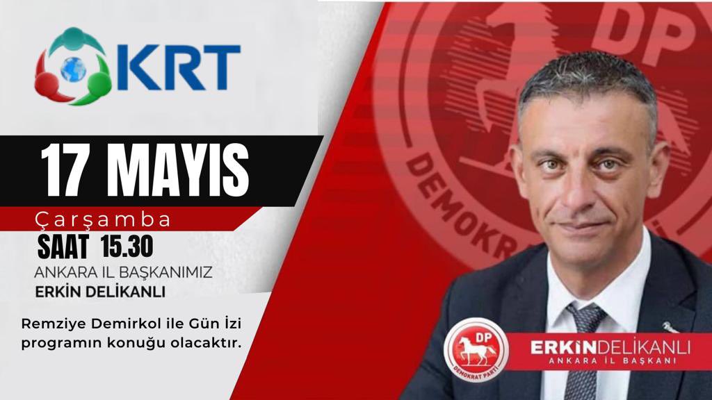 Bugün saat 15:30’da @krtkulturtv Remziye Demirkol konuğu olacağım. Seçim güvenliği ve yurtdışı oylar konu başlığımız…