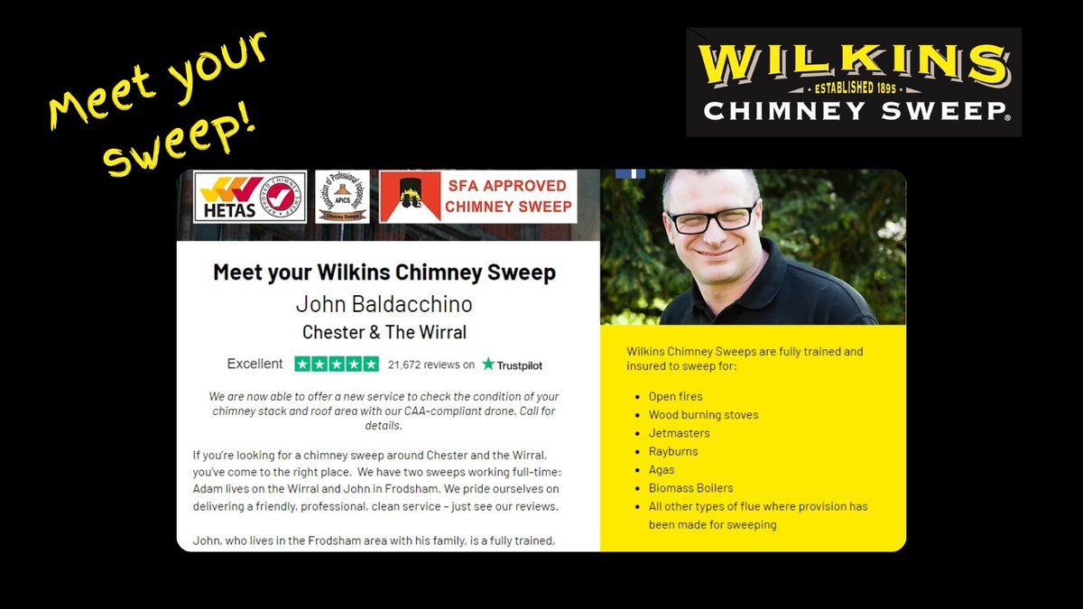 Stay safe! Our skilled sweeps are fully trained and insured to sweep all types of fires and ensure your home or business stays protected. With our Five Star 'Excellent' rating on Trust Pilot, you can trust us for a job well done. Reach out to our friendly team! #MeetYourSweep