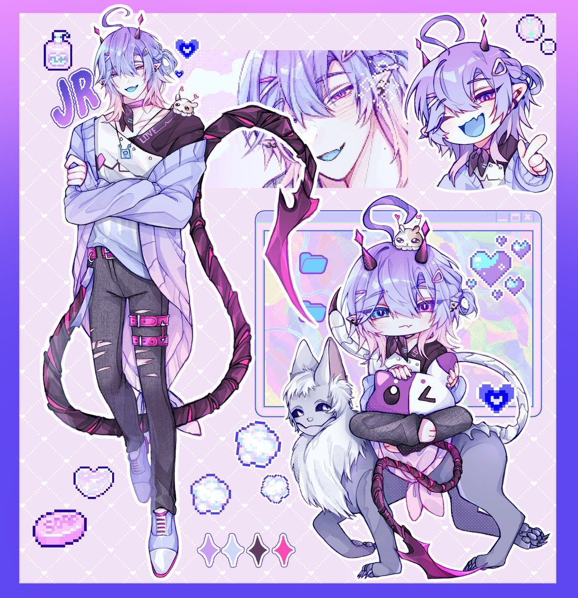 MPC_JR's tweet image. (ในที่สุดก็วาดรวมเจอาร์เสร็จแล้ววว😭)