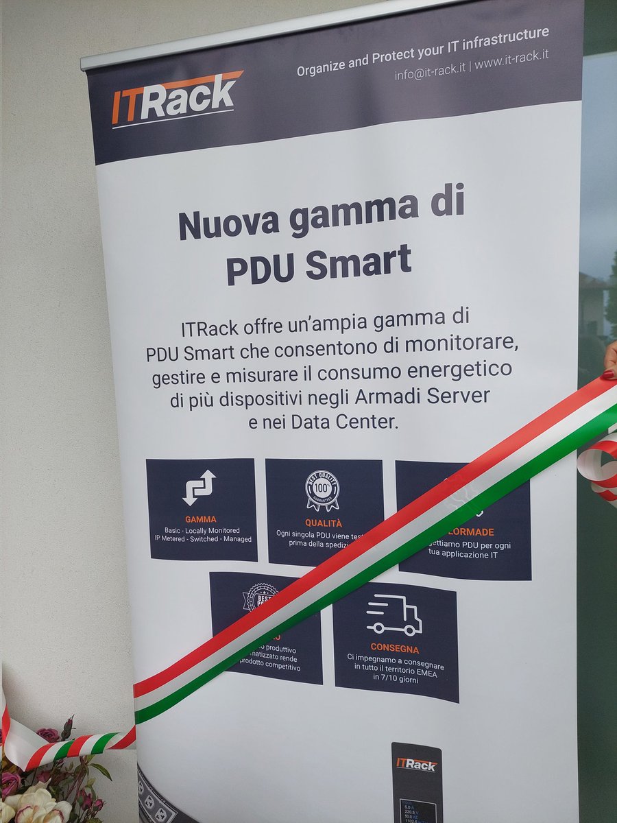 Tutto pronto per l'inaugurazione del nuovo #democenter di #ITRack destinato ai professionisti delle infrastrutture IT e #DataCenter a #Marostica