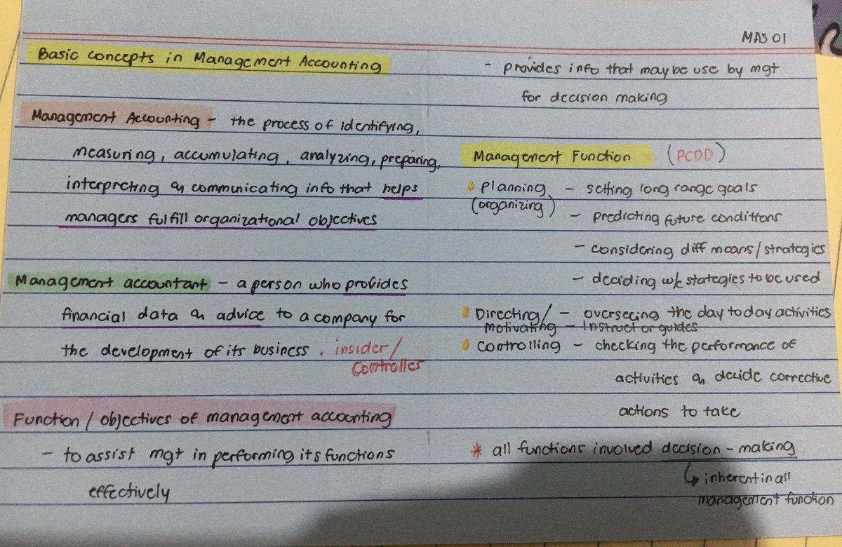 CPAMingming's tweet photo. Basic Concepts in Mgt Acctg

#studytwtMS 
#studytwtMAS https://t.co/2otRgJ7pzI